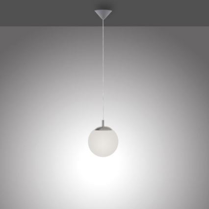 Paul Neuhaus 2072-55 - Ljuskrona med textilsladd BOLO 1xE27/60W/230V diameter 20 cm