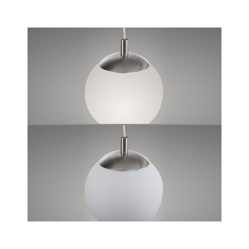 Paul Neuhaus 2072-55 - Ljuskrona med textilsladd BOLO 1xE27/60W/230V diameter 20 cm