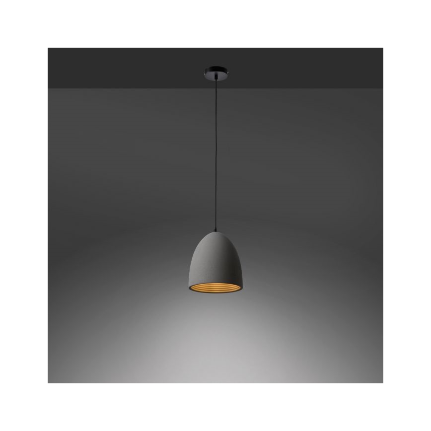 Paul Neuhaus 2231-22 - Ljuskrona med textilsladd ETON 1xE27/40W/230V betong