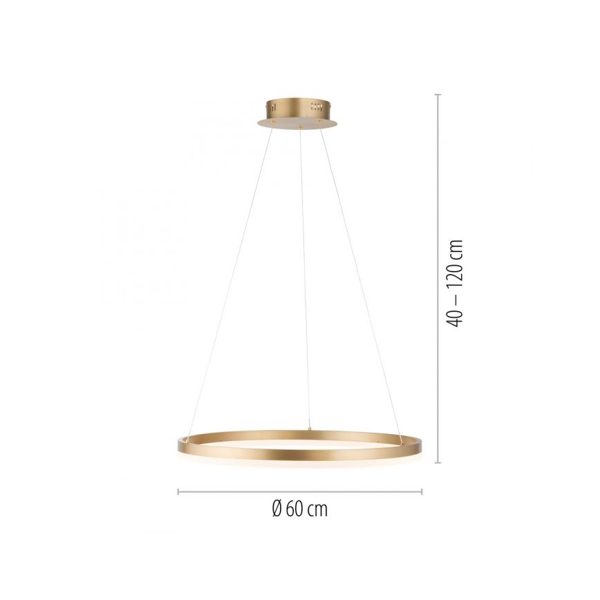 Paul Neuhaus 2382-60 - LED ljusreglerad ljuskrona på textilsladd TITUS LED/38,5W/230V
