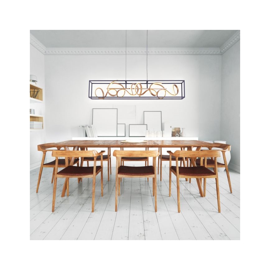 Paul Neuhaus 2416-18 - Dimbar LED-lampakrona med snöre SELINA 4xLED/10,2W/230V