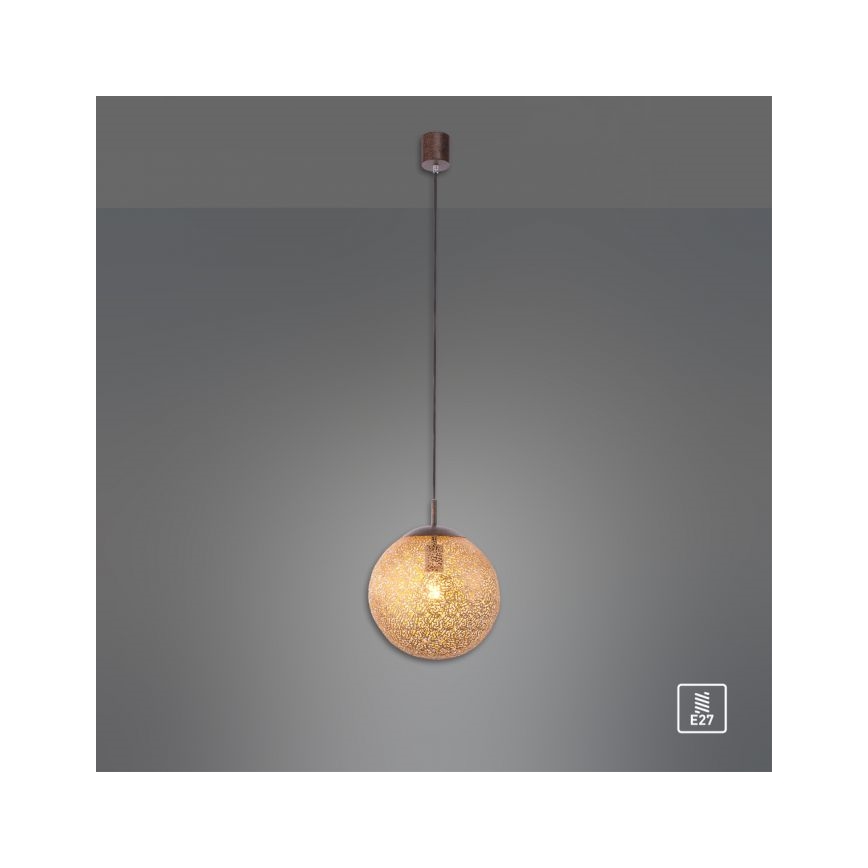 Paul Neuhaus 2420-48 - Ljuskrona med textilsladd GRETA 1xE27/60W/230V diameter 30 cm