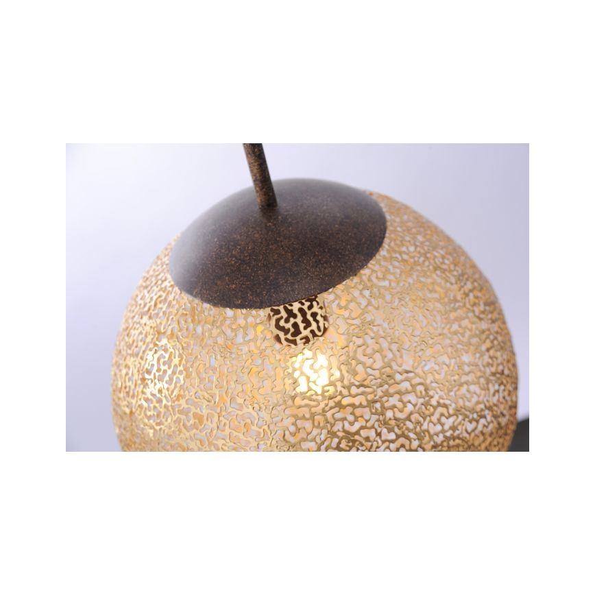 Paul Neuhaus 2420-48 - Ljuskrona med textilsladd GRETA 1xE27/60W/230V diameter 30 cm