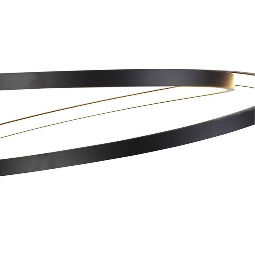 Paul Neuhaus 2472-18 - Dimbar LED-lampakrona med snöre ROMAN LED/30W/230V svart