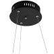 Paul Neuhaus 2472-18 - Dimbar LED-lampakrona med snöre ROMAN LED/30W/230V svart