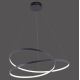 Paul Neuhaus 2474-18 - Dimbar LED-lampakrona med snöre ROMAN LED/40W/230V svart