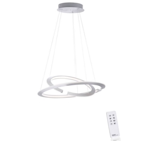 Paul Neuhaus 2491-55 - Dimbar LED-lampakrona med snöre ALESSA 2xLED/26W/230V + Fjärrstyrd