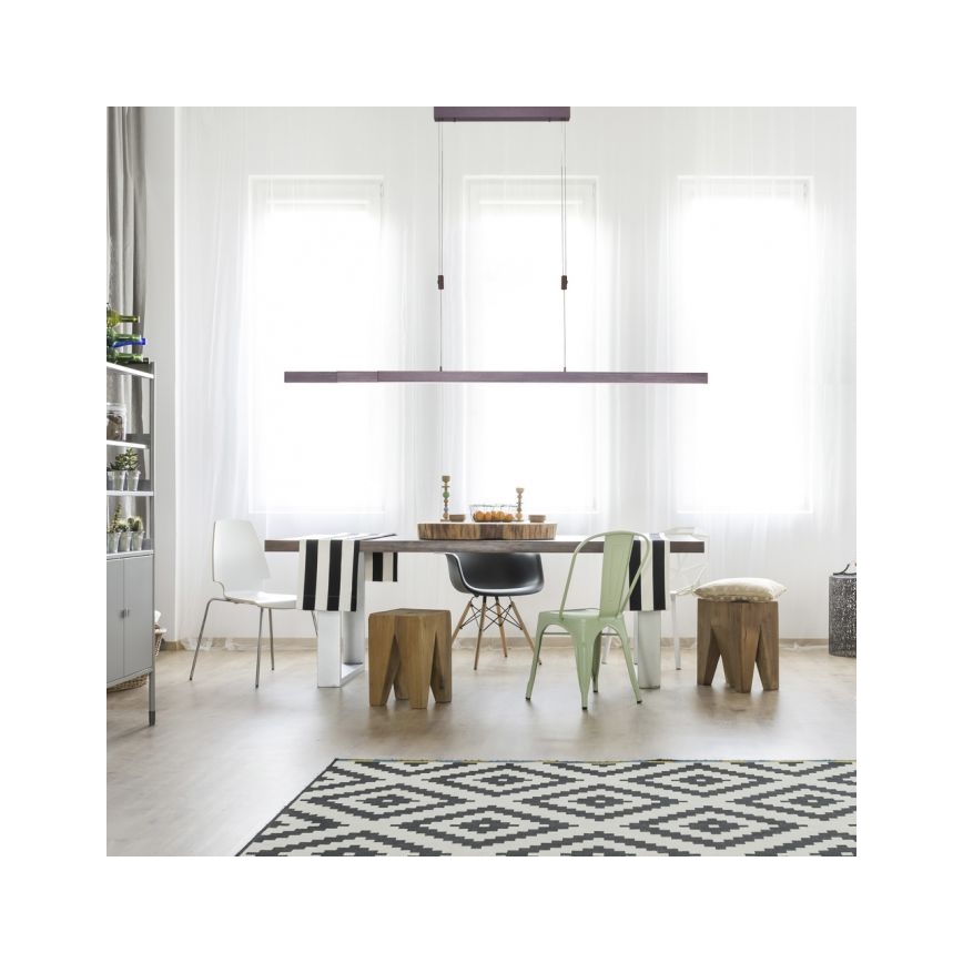 Paul Neuhaus 2568-24 - LED ljusreglerad ljuskrona på textilsladd ADRIANA LED/14W/230V 2700-5000K