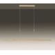 Paul Neuhaus 2568-60 - LED ljusreglerad ljuskrona på textilsladd ADRIANA LED/14W/230V  2700-5000K mässing