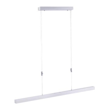 Paul Neuhaus 2568-95 - LED ljusreglerad ljuskrona på textilsladd ADRIANA LED/14W/230V 2700-5000K matt krom