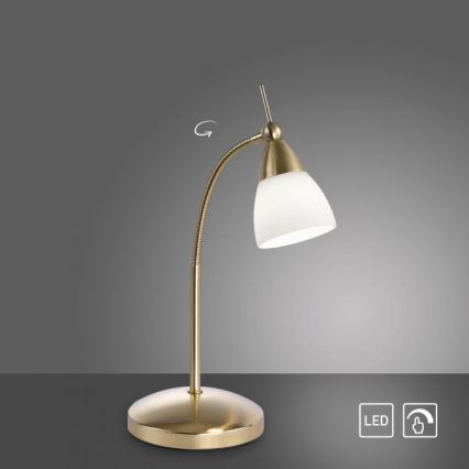 Paul Neuhaus 4001-60 - LED ljusreglerad bordslampa touch PINO 1xG9/3W/230V guld