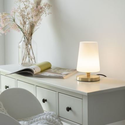 Paul Neuhaus 4146-60 - LED ljusreglerad touch bordslampa  SONJA 1xG9/3W/230V mässing