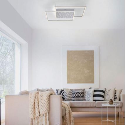 Paul Neuhaus 6024-55 - LED ljusreglerad fastsatt Ljuskrona  YUKI LED/49W/230V + fjärrkontroll 