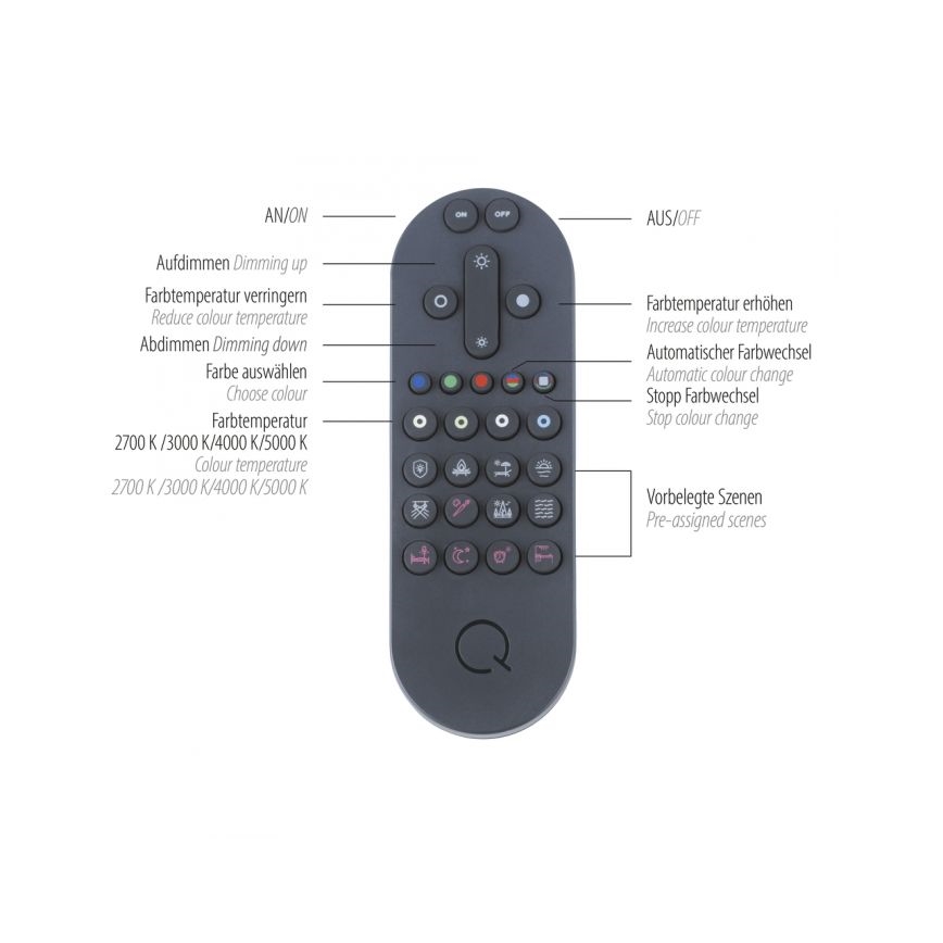 Paul Neuhaus 6071-18 - LED dimbar taklampa Q-PIATO LED/35W/230V Ø 51 cm 2700-5000K Wi-Fi + fjärrkontroll