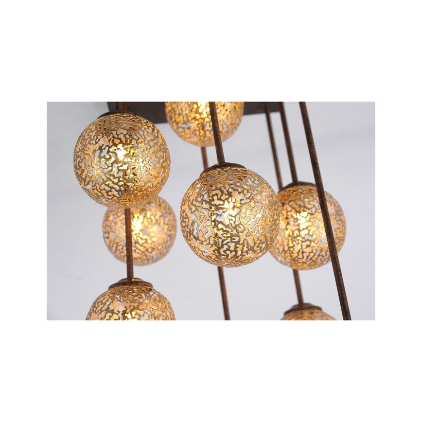 Paul Neuhaus 6238-48 - Pendelkrona GRETA 9xG9/40W/230V