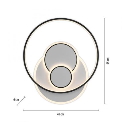 Paul Neuhaus 6392-16 - LED taklampa MAILAK LED/27W/230V