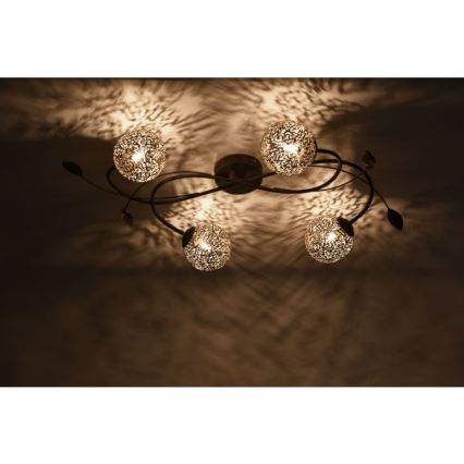 Paul Neuhaus 6395-48 - Ljuskrona GRETA 4xG9/40W/230V