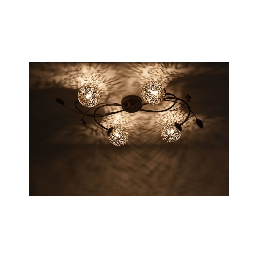 Paul Neuhaus 6395-48 - Ljuskrona GRETA 4xG9/40W/230V