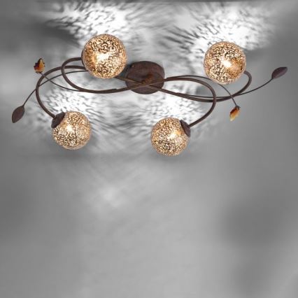 Paul Neuhaus 6395-48 - Ljuskrona GRETA 4xG9/40W/230V