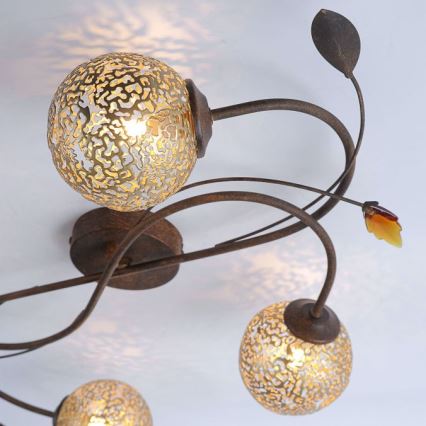 Paul Neuhaus 6395-48 - Ljuskrona GRETA 4xG9/40W/230V