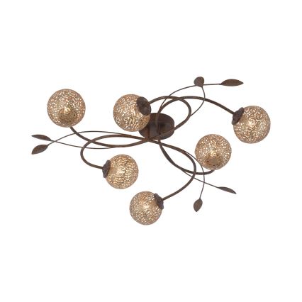 Paul Neuhaus 6398-48 - Ljuskrona GRETA 6xG9/40W/230V