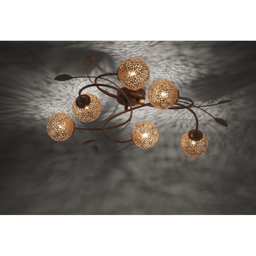 Paul Neuhaus 6398-48 - Ljuskrona GRETA 6xG9/40W/230V