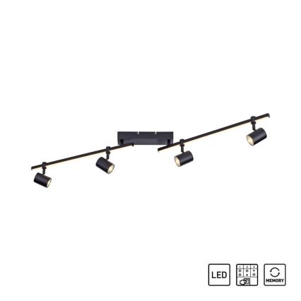 Paul Neuhaus 6525-18 - LED Spotlampa BARIK 4xGU10/4,5W/230V + LED/10W