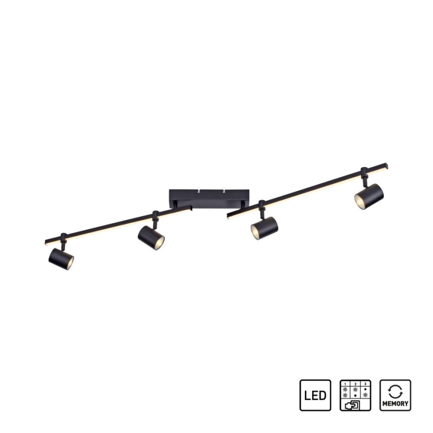 Paul Neuhaus 6525-18 - LED Spotlampa BARIK 4xGU10/4,5W/230V + LED/10W