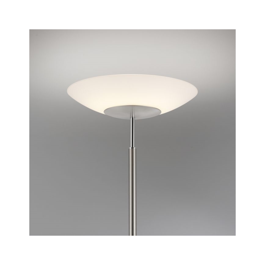 Paul Neuhaus 655-55 - LED Dimbar golvlampa ALFRED 1xLED/28W+1xLED/4W/230V skinande krom