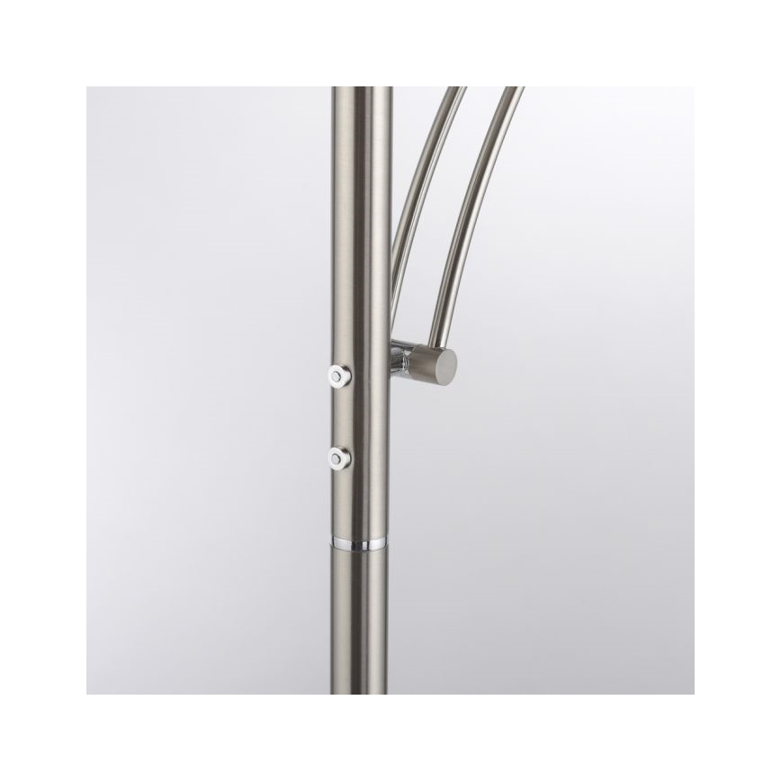 Paul Neuhaus 655-55 - LED Dimbar golvlampa ALFRED 1xLED/28W+1xLED/4W/230V skinande krom