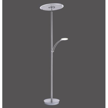 Paul Neuhaus 673-55 - LED Dimbar golvlampa ARTUR 2xLED/21W/230V+1xLED/6W skinande krom