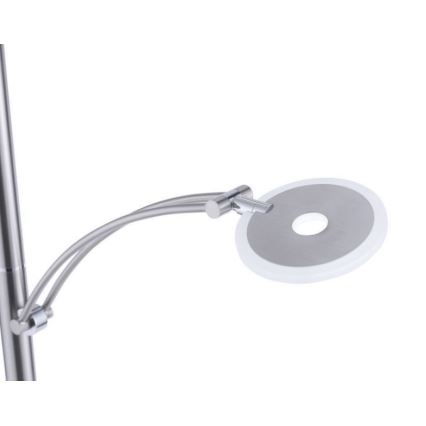 Paul Neuhaus 673-55 - LED Dimbar golvlampa ARTUR 2xLED/21W/230V+1xLED/6W skinande krom