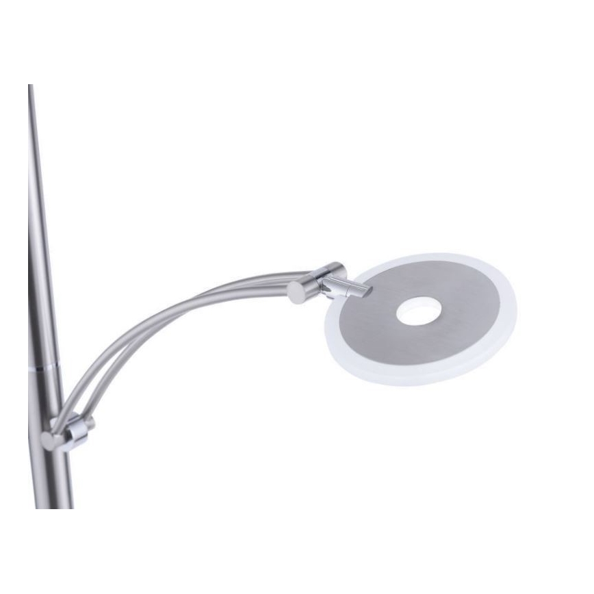 Paul Neuhaus 673-55 - LED Dimbar golvlampa ARTUR 2xLED/21W/230V+1xLED/6W skinande krom