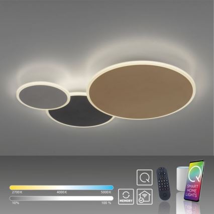Paul Neuhaus 8007-70 - LED dimbar taklampa Q-PIATO LED/35W/230V 2700-5000K Wi-Fi + fjärrkontroll