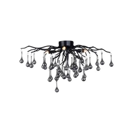 Paul Neuhaus 8090-18 - Ytmonterad taklampa ICICLE 4xG9/40W/230V 30x60 cm svart