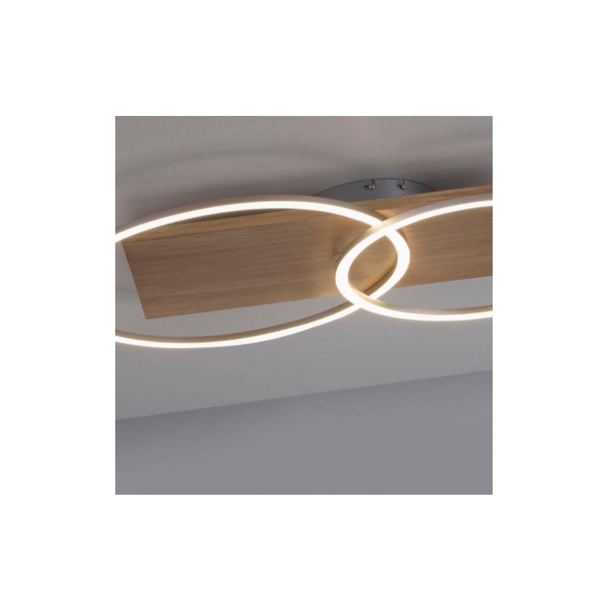 Paul Neuhaus 8329-79 - Dimbar LED ytmonterad ljuskrona PALMA LED/26W/230V 2700-5000K tall + fjärrkontroll