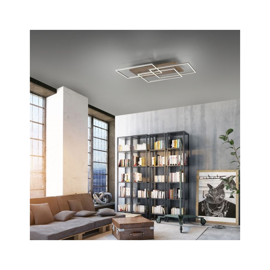 Paul Neuhaus 8330-79 - Dimbar LED ytmonterad ljuskrona PALMA 3xLED/12W/230V tall + fjärrkontroll