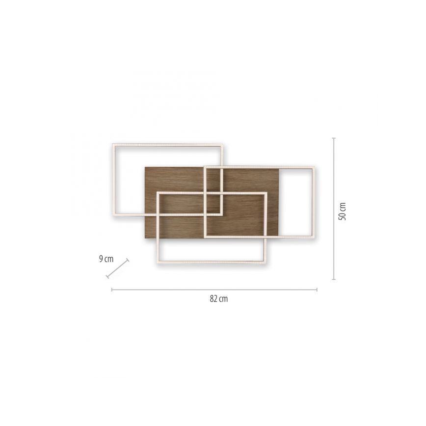 Paul Neuhaus 8330-79 - Dimbar LED ytmonterad ljuskrona PALMA 3xLED/12W/230V tall + fjärrkontroll
