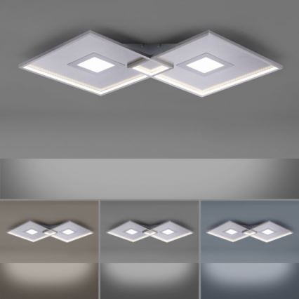 Paul Neuhaus 8378-55 - LED Dimbar taklampa AMARA LED/45W/230V skinande krom + fjärrkontroll