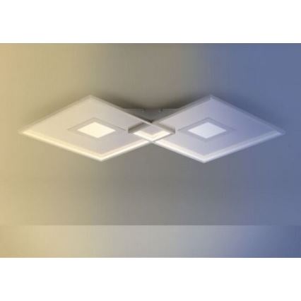 Paul Neuhaus 8378-55 - LED Dimbar taklampa AMARA LED/45W/230V skinande krom + fjärrkontroll