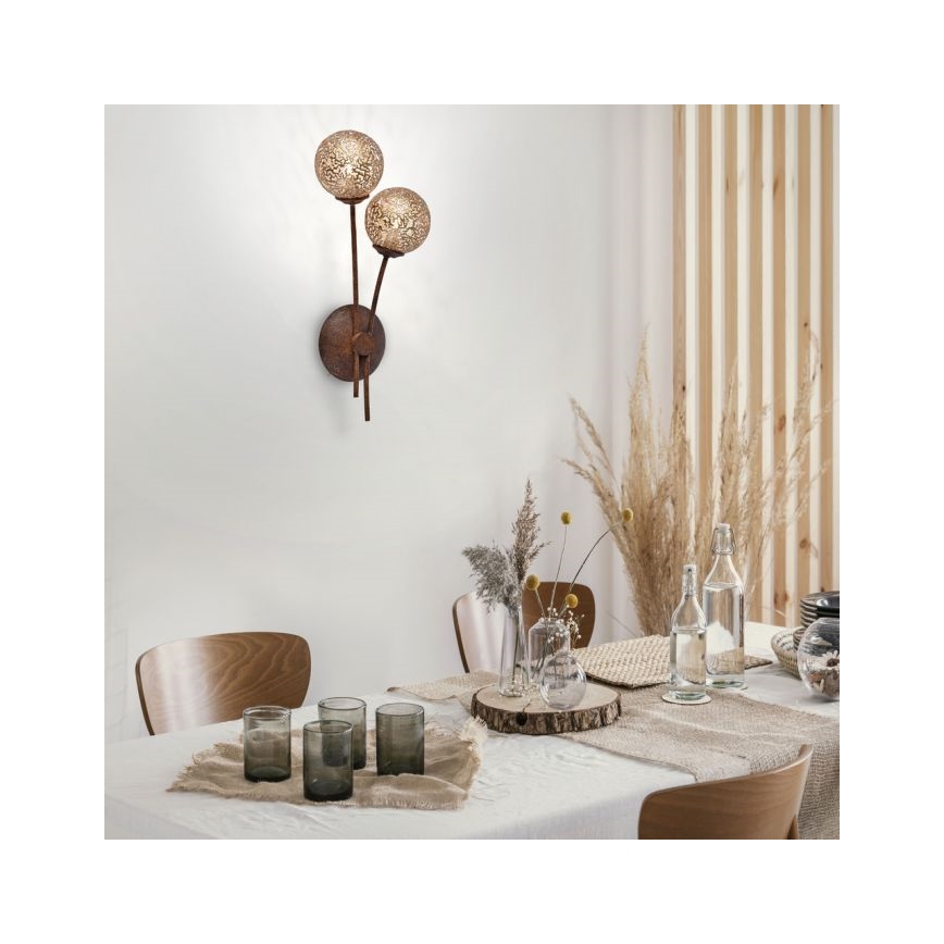 Paul Neuhaus 9032-48 - Vägglampa GRETA 2xG9/40W/230V