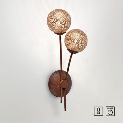 Paul Neuhaus 9032-48 - Vägglampa GRETA 2xG9/40W/230V