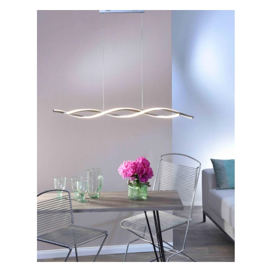 Paul Neuhaus 9142-55 - LED ljusreglerad Ljuskrona med upphängningsrem  POLINA 2xLED/10,2W/230V