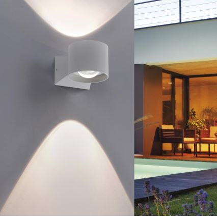 Paul Neuhaus 9441-21 - Utomhus LED vägglampa  TIMO 2xLED/2W/230V IP54