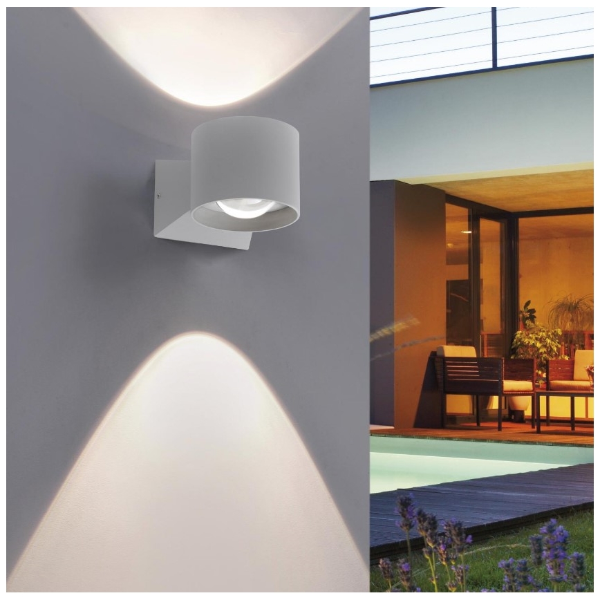 Paul Neuhaus 9441-21 - Utomhus LED vägglampa  TIMO 2xLED/2W/230V IP54