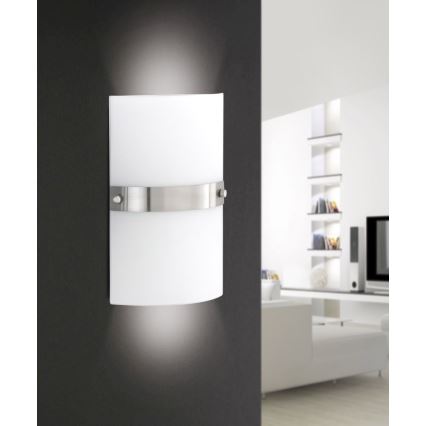 Paul Neuhaus 9846-55 - Vägglampa  SQUARE 2xE14/40W/230V