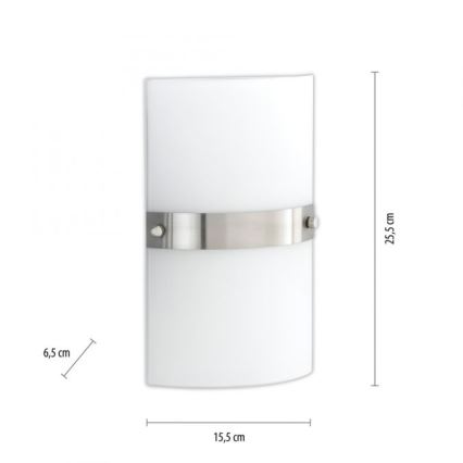 Paul Neuhaus 9846-55 - Vägglampa  SQUARE 2xE14/40W/230V