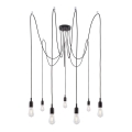 Paulmann 50390 - Ljuskrona med textilsladd NEORDIC 7xE27/20W/230V spindel