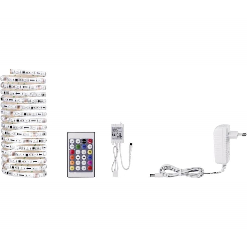 Paulmann 70480 - LED RGBW/16,5W Dimbar remsa DIGITAL 5 m 230V + fjärrkontroll