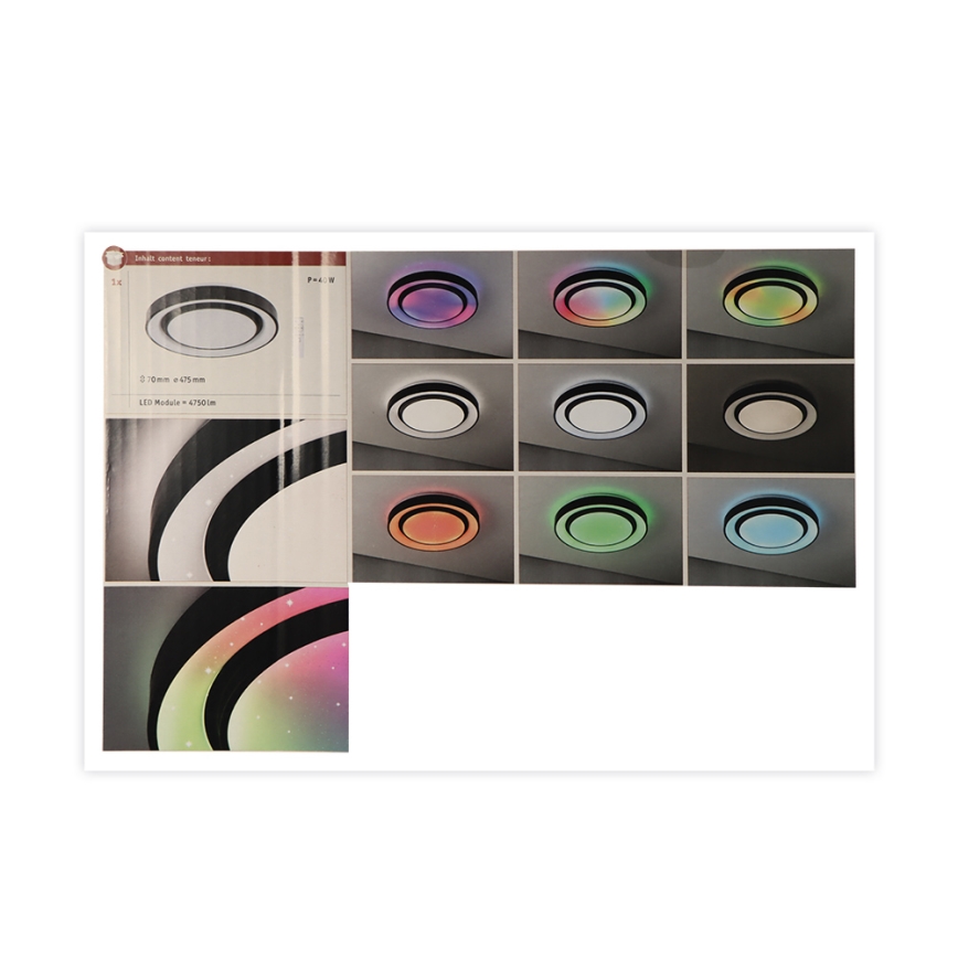 Paulmann 70545 - LED RGBW/38,5W Dimbar taklampa RAINBOW 230V 3000-6500K + fjärrkontroll
